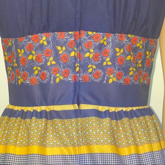 Junior Touch Vintage Hippie Maxi Dress 100% Nylon Size 11 - Picture 7 of 16